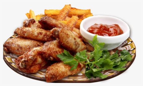 Fried Chicken - Plate Of Food Png, Transparent Png, Transparent PNG