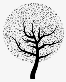 Musical Note Clip Art - Tree Designs On Wall, HD Png Download, Transparent PNG