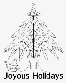 Christmas,christmas Tree,holiday,christmas Tree Vector,adult - Line Art, HD Png Download, Transparent PNG