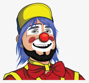 Clown Illustration 7 Clip Arts - Drawing Happy Clown Face, HD Png Download, Transparent PNG