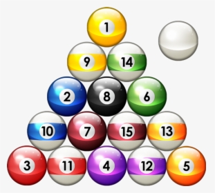 8 Ball Pool Png Transparent Image - 8 Ball Rack, Png Download, Transparent PNG