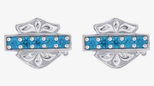 Harley Davidson Blue Earrings, HD Png Download, Transparent PNG
