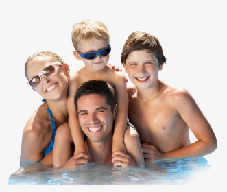 Transparent Piscina Png - Families In The Swimming Pool, Png Download, Transparent PNG