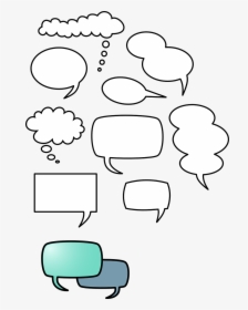 Speech Bubbles Free Printable, HD Png Download, Transparent PNG