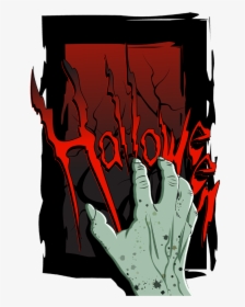 A Bloody Handprint - Scary Hands Image Blank Flyers Halloween, HD Png Download, Transparent PNG