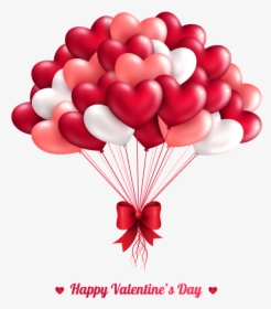 Heart Balloon Valentines Greeting Cartoon Vector Day - Heart Shape Balloon Png, Transparent Png, Transparent PNG