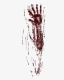 Bloody Handprint Smear Png For Kids - Bloody Hand Print Transparent, Png Download, Transparent PNG
