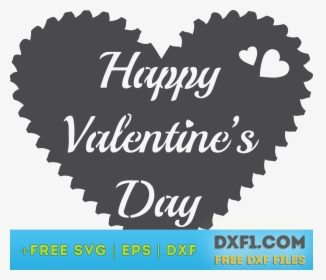 Happy Valentine S Day Cutout Quote - Happy Valentines Day Dxf, HD Png Download, Transparent PNG