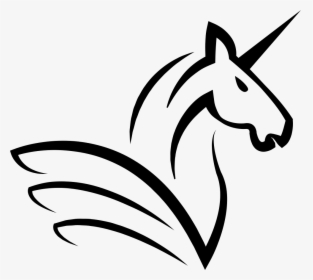 Unicorn Horse Head With A Horn And Wings - Licorne Academy, HD Png Download, Transparent PNG