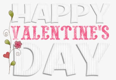 Valentine, Day, Happy Valentine S Day, Message, Pink - Illustration, HD Png Download, Transparent PNG