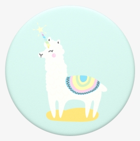 Llama Unicorn Popsocket, HD Png Download, Transparent PNG