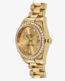 Gold Jewellery Datejust Watch Rolex Colored Clipart - Analog Watch, HD Png Download, Transparent PNG