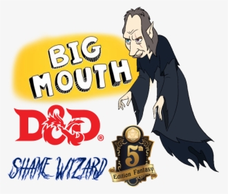 Big Mouth D&d 5e Shame Wizard - Big Mouth Season 3, HD Png Download, Transparent PNG