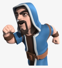 Clash Royale Wizard Png , Png Download - Wizard Transparent Image Coc, Png Download, Transparent PNG