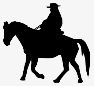 Cowboy Silhouette Clip Art - Cowboy Clipart, HD Png Download, Transparent PNG