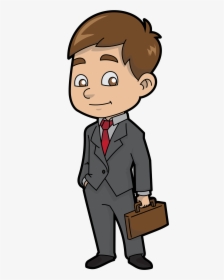 Transparent Businessman Png - Cartoon Business Man Png, Png Download, Transparent PNG