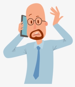 People Talking With Phone Vector Clipart , Png Download - Talk On Phone Clipart, Transparent Png, Transparent PNG