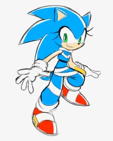 Sonic The Hedgehog Png Image Background - Sonic The Hedgehog Gender Bender Sonic, Transparent Png, Transparent PNG