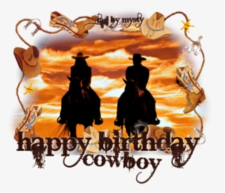 Free Cowboy Birthday Cliparts - Cowboy Happy Birthday Western, HD Png Download, Transparent PNG
