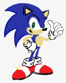 My First Vector Of Sonic The - Sonic The Hedgehog Winking, HD Png Download, Transparent PNG