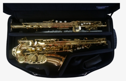 Double Case For Alto And Soprano Saxophone - Double Soprano Saxophone Alto, HD Png Download, Transparent PNG