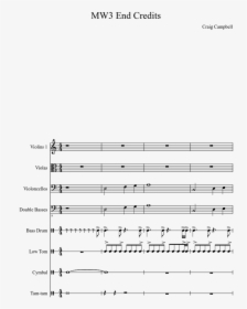 Call Of Duty - Sheet Music, HD Png Download, Transparent PNG