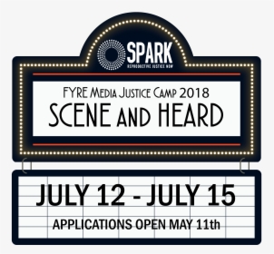 Save The Date For Fyre Media Justice Camp 2018, HD Png Download, Transparent PNG
