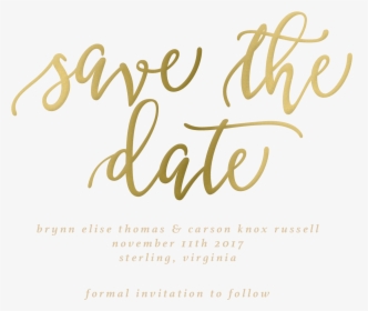 Calligraphy Vector Save The Date - Calligraphy, HD Png Download, Transparent PNG