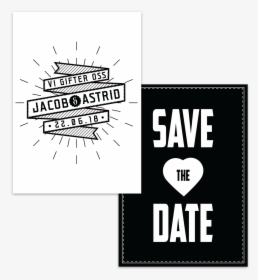 Vintage Typography Save The Date - Poster, HD Png Download, Transparent PNG