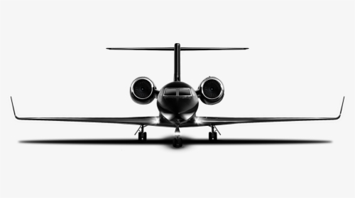 Vector Jet Private - Private Jet Black And White, HD Png Download, Transparent PNG