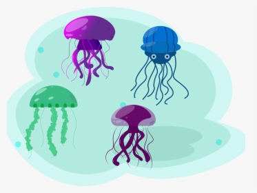 Jellyfish - Illustration, HD Png Download, Transparent PNG