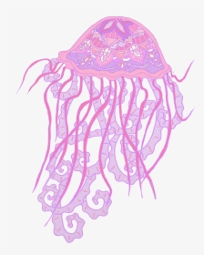 Transparent Jelly Fish Clipart - Jellyfish Pink Clipart, HD Png Download, Transparent PNG