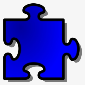 Free Vector Jigsaw Blue Puzzle Clip Art - Puzzle Piece Clipart Png, Transparent Png, Transparent PNG
