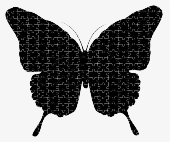 Silhouette Of Butterfly Png, Transparent Png, Transparent PNG