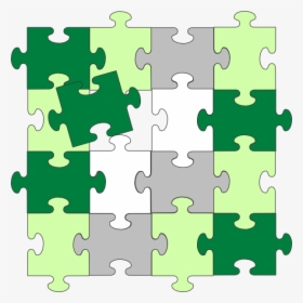 Green Jigsaw Puzzle Bigger Svg Clip Arts - Green Jigsaw Puzzle, HD Png Download, Transparent PNG