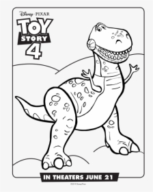 Toy Story 4 Dinosaur - Toy Story 4 Bo Peep Coloring Page, HD Png Download, Transparent PNG
