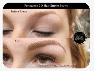 Permanent Brows Results - Eyelash Extensions, HD Png Download, Transparent PNG