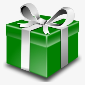 Transparent Green Christmas Ribbon Png - Cartoon Christmas Present Transparent, Png Download, Transparent PNG