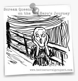 Scream Queens On The Hero S Journey - Sketch, HD Png Download, Transparent PNG