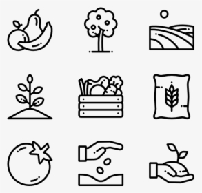 Clip Art Garden Icons Free Vector - Harvesting Icon, HD Png Download, Transparent PNG