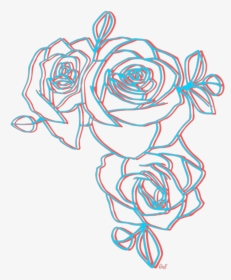 Flowers Png Tumblr - Aesthetic Rose Drawing, Transparent Png, Transparent PNG