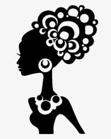 Black Hair Silhouette Afro-textured Hair African American - African Woman Silhouette, HD Png Download, Transparent PNG