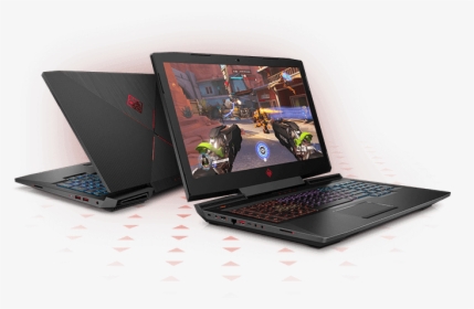 Omen Laptop Open Right Facing With Game On Screen With - Omen Rtx Laptop, HD Png Download, Transparent PNG