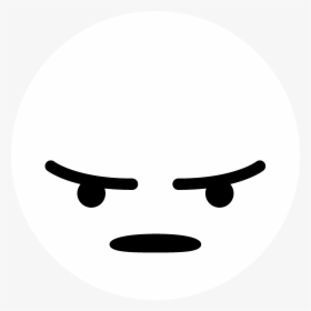 Facebook Angry Logo Black And White - Transparent Angry Facebook Emoji, HD Png Download, Transparent PNG
