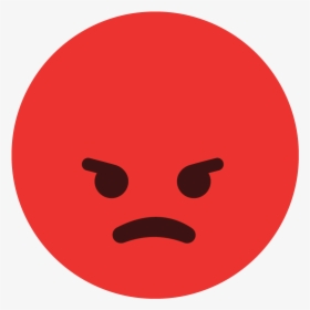 Angry Emoji Png- - Circle, Transparent Png, Transparent PNG