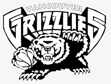 Vancouver Grizzlies Logo Black And White - Vancouver Grizzlies Logo Svg, HD Png Download, Transparent PNG