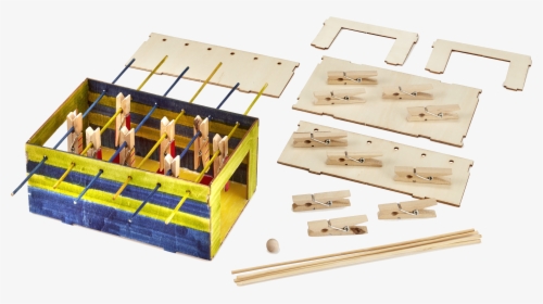 Diy Foosball Game - Wood, HD Png Download, Transparent PNG