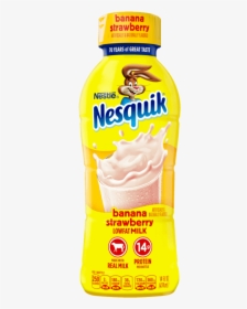 Nesquik Banana Strawberry - Nesquik Milk, HD Png Download, Transparent PNG