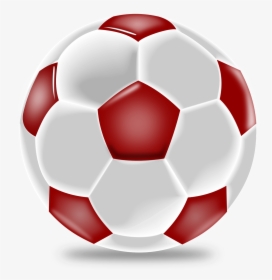 Realistic Soccer Medium Image - Red Soccer Ball Png, Transparent Png, Transparent PNG