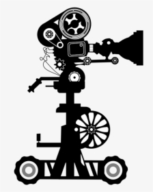 Film Clipart Black And White - Film Camera Logo Png, Transparent Png, Transparent PNG